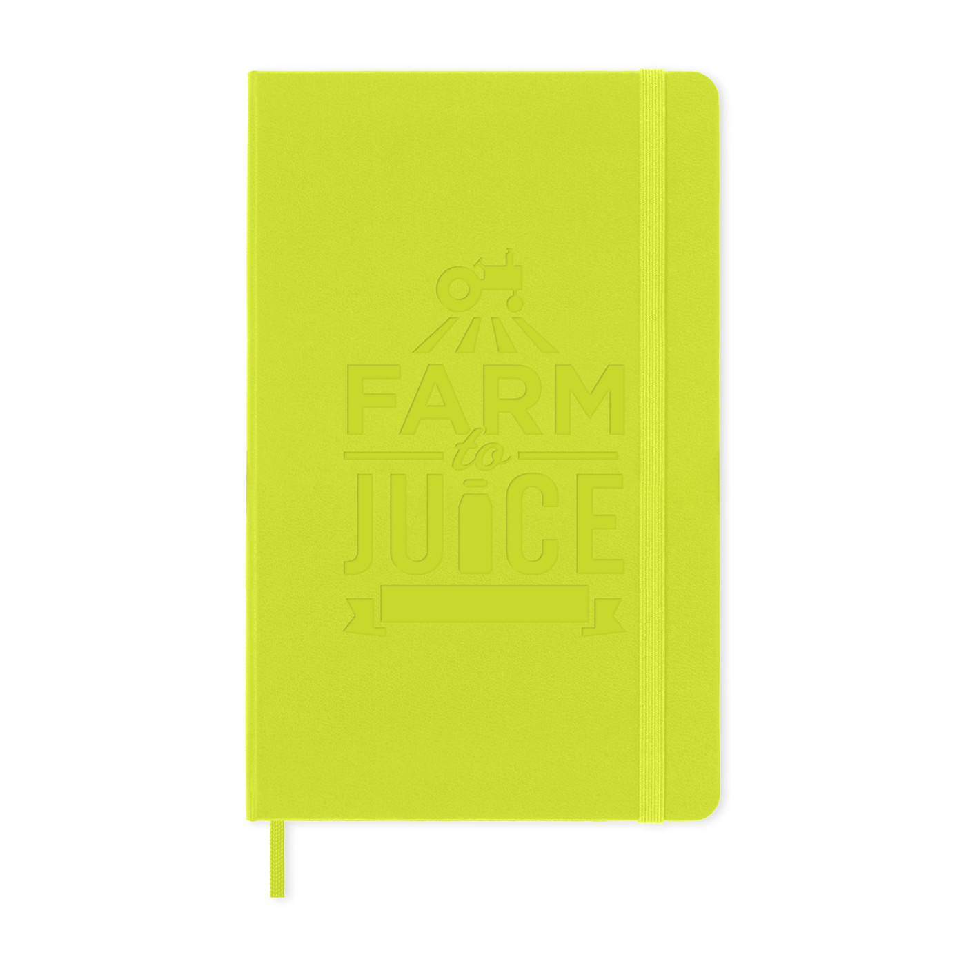 Branded Moleskine Hard Cover Ruled Large Notebook Lemon Green