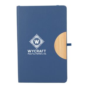 Branded Kaya Recycled and Bamboo JournalBook Navy