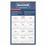 Branded Calendar Square Corner Magnet 3 1/2 x 6 Custom