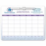 Branded Magnetic Memo Board calendar White