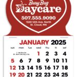 Custom Branded Standard Stick up Calendar - Red