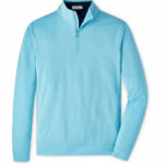 Custom Branded Peter Millar Quarter Zips - Maya Blue