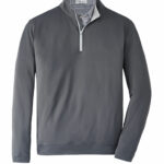 Branded Peter Millar Men’s Perth Stretch Loop Terry Quarter-Zip Iron