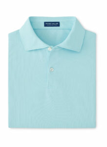 Branded Peter Millar Men’s Soul Performance Mesh Polo SP25 Blue Spruce