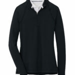 Branded Peter Millar Women’s Raglan Sleeve Perth Layer Quarter-Zip Black