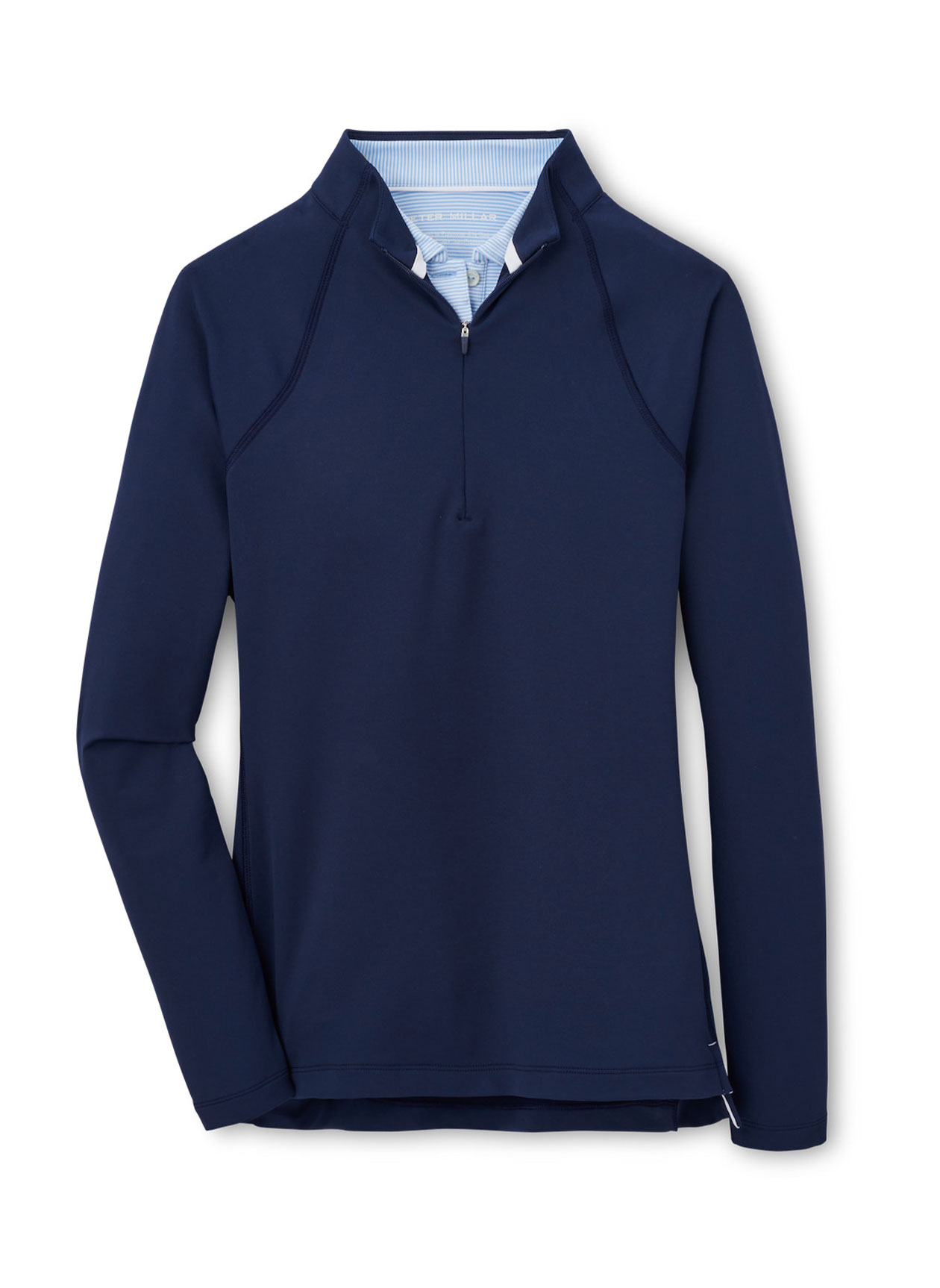 Branded Peter Millar Women’s Raglan Sleeve Perth Layer Quarter-Zip Navy