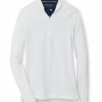 Branded Peter Millar Women’s Raglan Sleeve Perth Layer Quarter-Zip White