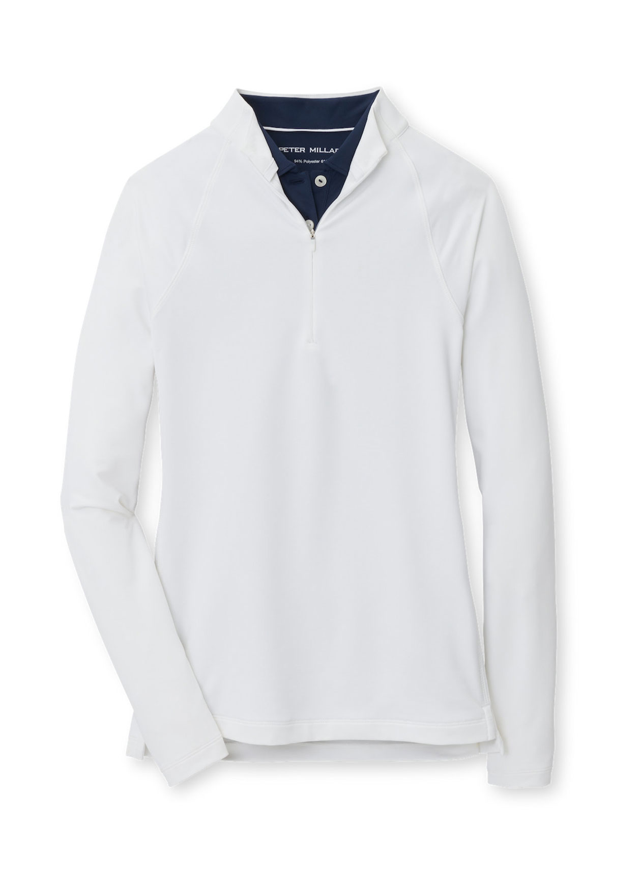 Branded Peter Millar Women’s Raglan Sleeve Perth Layer Quarter-Zip White