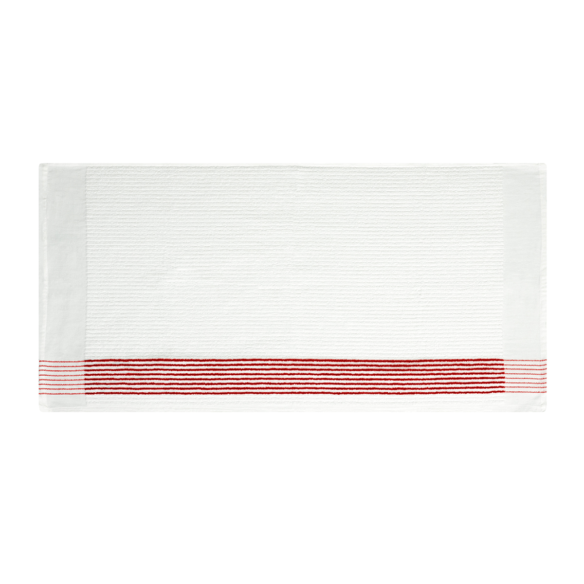 Custom Branded Devant Caddy Towel - White w/ Red