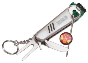 Branded Golf Tool Keyholder Silver