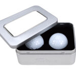 Custom Branded Titleist Golf - Silver Tin / White Balls